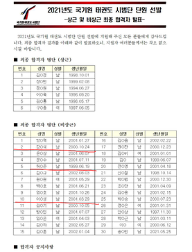 2021년도 전주대 태권도 시범단 - 국기원 태권도 시범단 단원 선발!! 